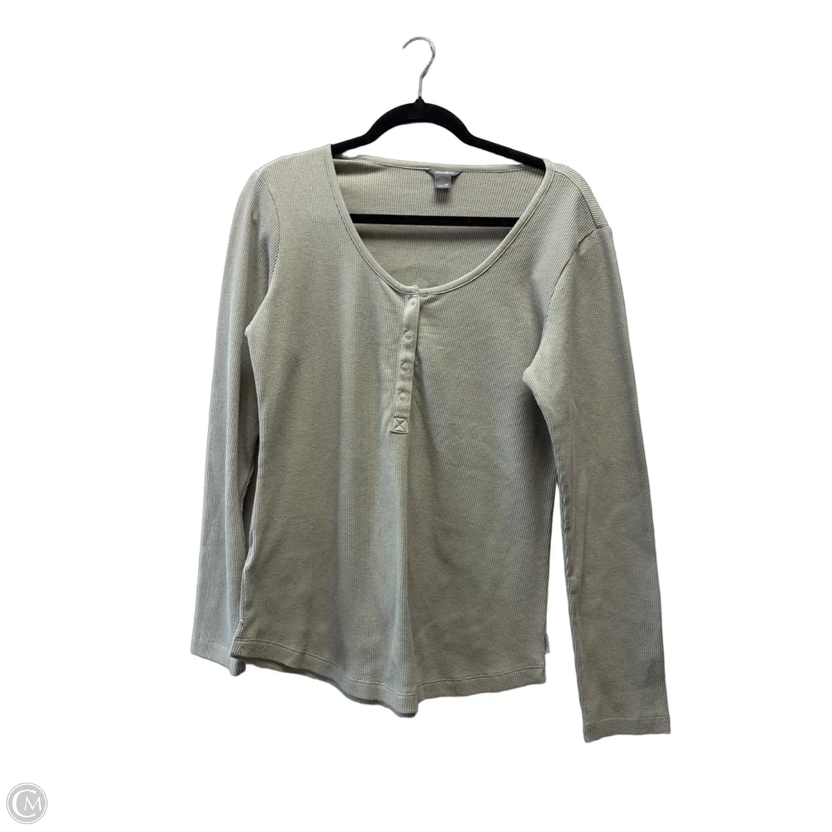Top Long Sleeve Basic By Eddie Bauer In Green, Size: M
