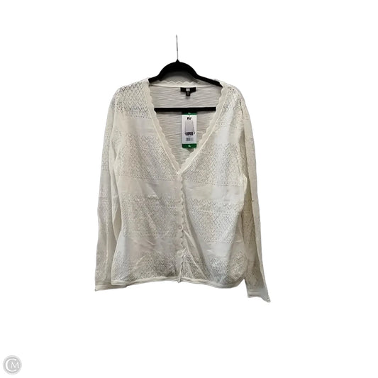 Cardigan Designer By Frye In Ivory, Size: Xl