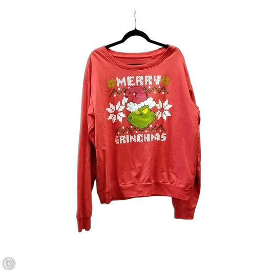 Sweatshirt Crewneck By Cme In Red, Size: Xl
