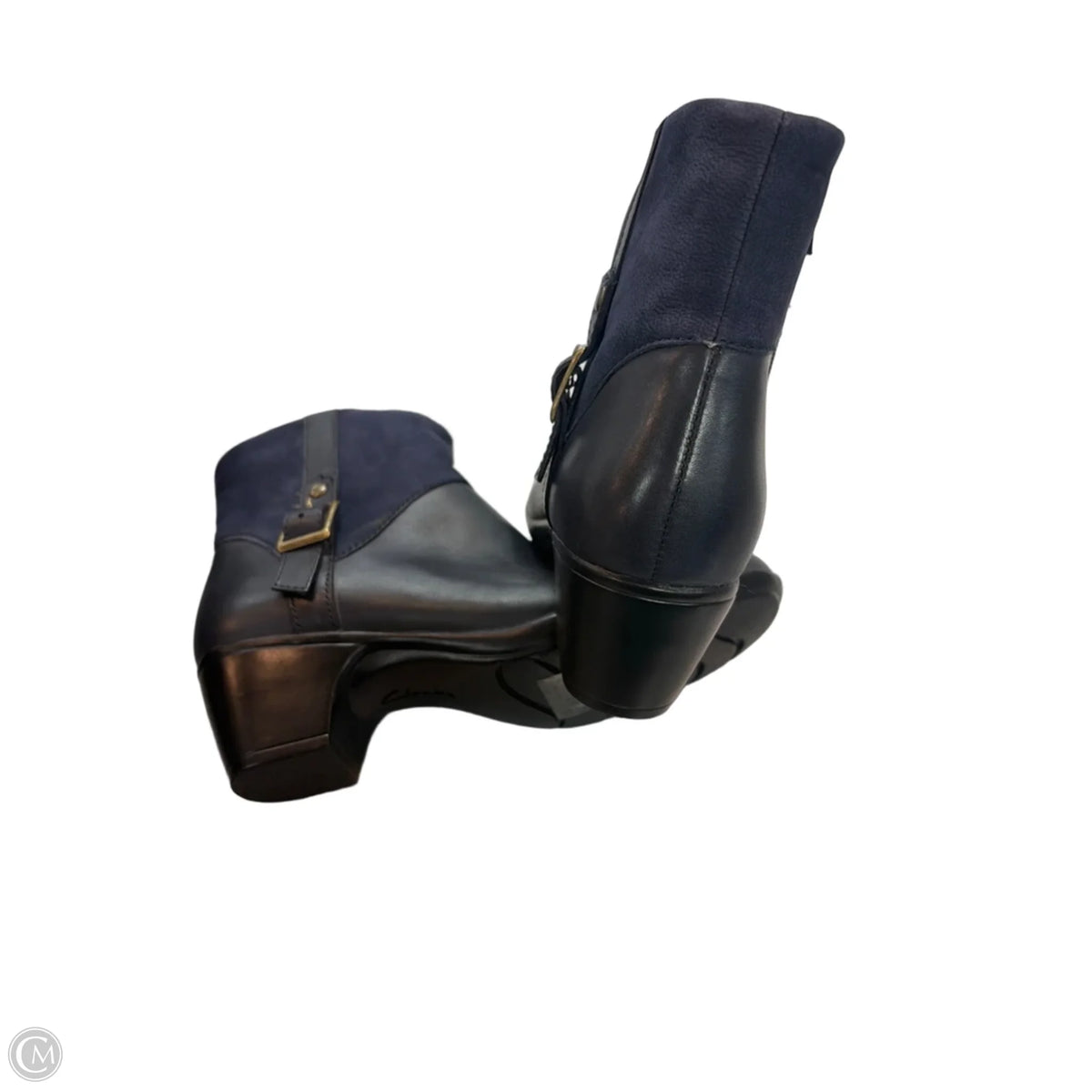 Boots Ankle Heels By Born In Navy, Size: 8