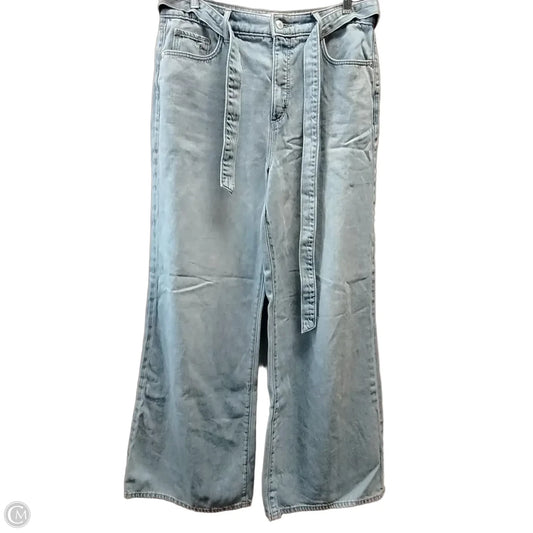 Jeans Wide Leg By Loft In Blue Denim, Size: 8