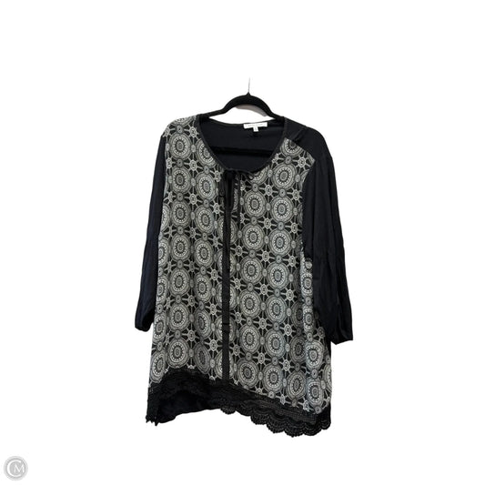 Blouse Long Sleeve By Rose And Olive In Paisley Print, Size: 3x