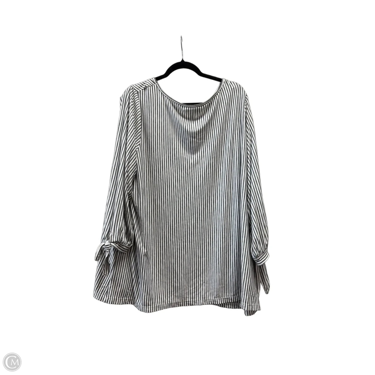 Top Long Sleeve By Max Studio In Striped Pattern, Size: 3x
