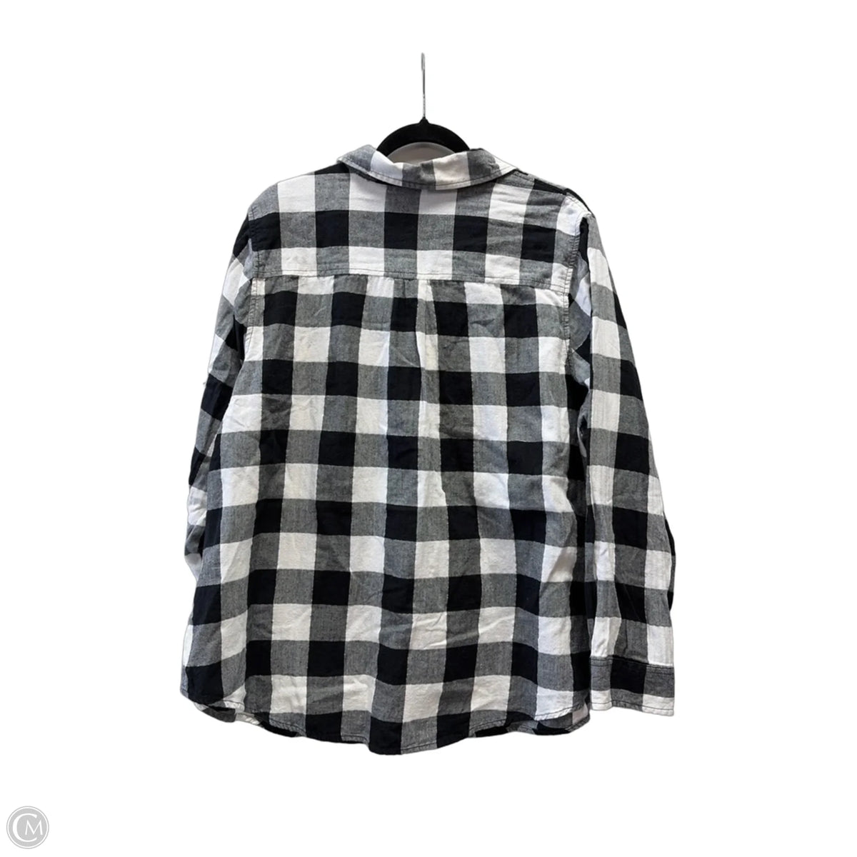 Top Long Sleeve By St Johns Bay In Checkered Pattern, Size: 2x