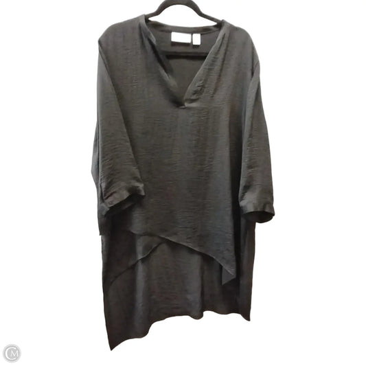 Top Long Sleeve By Chicos In Black, Size: Xl