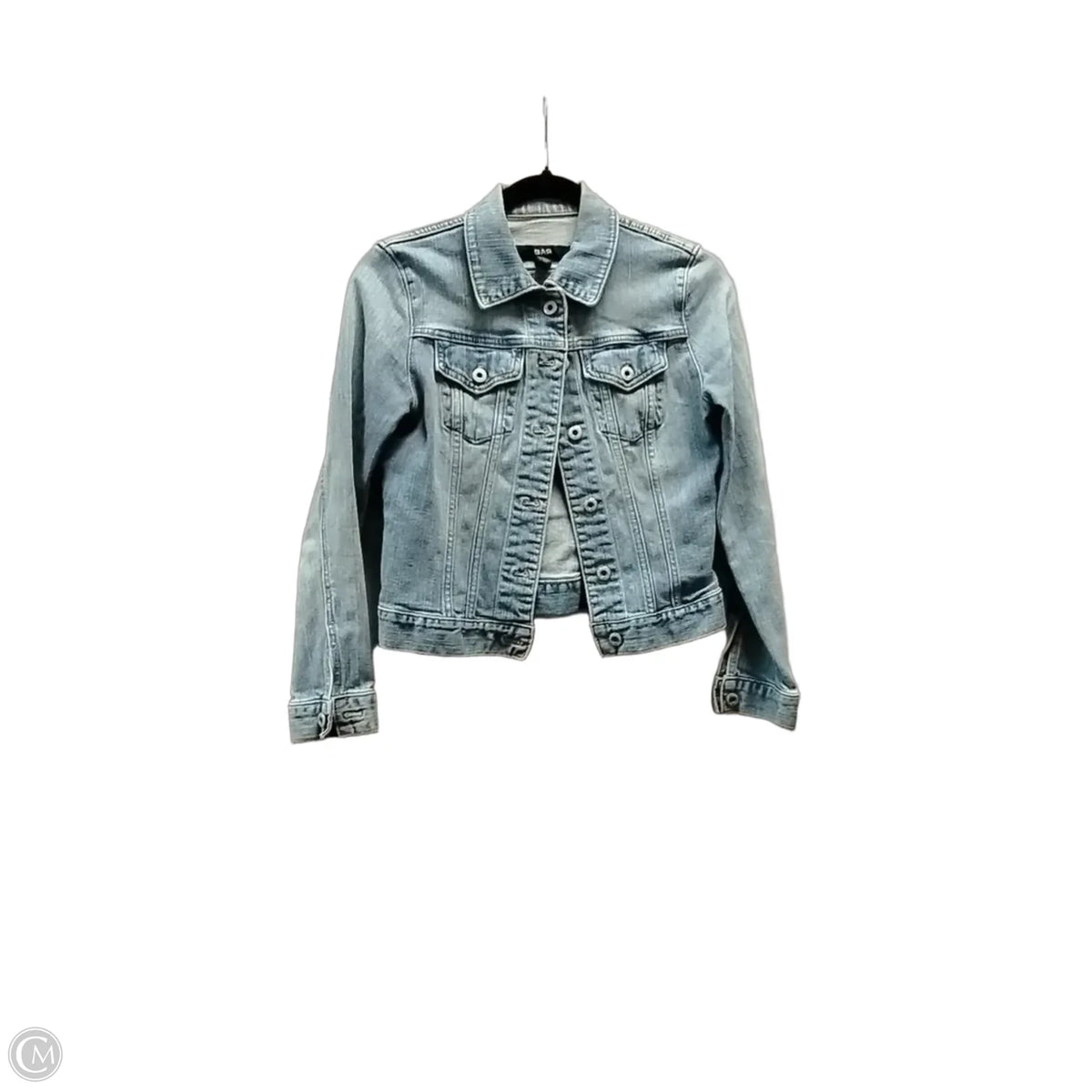 Jacket Denim By Gap In Blue Denim, Size: Xs