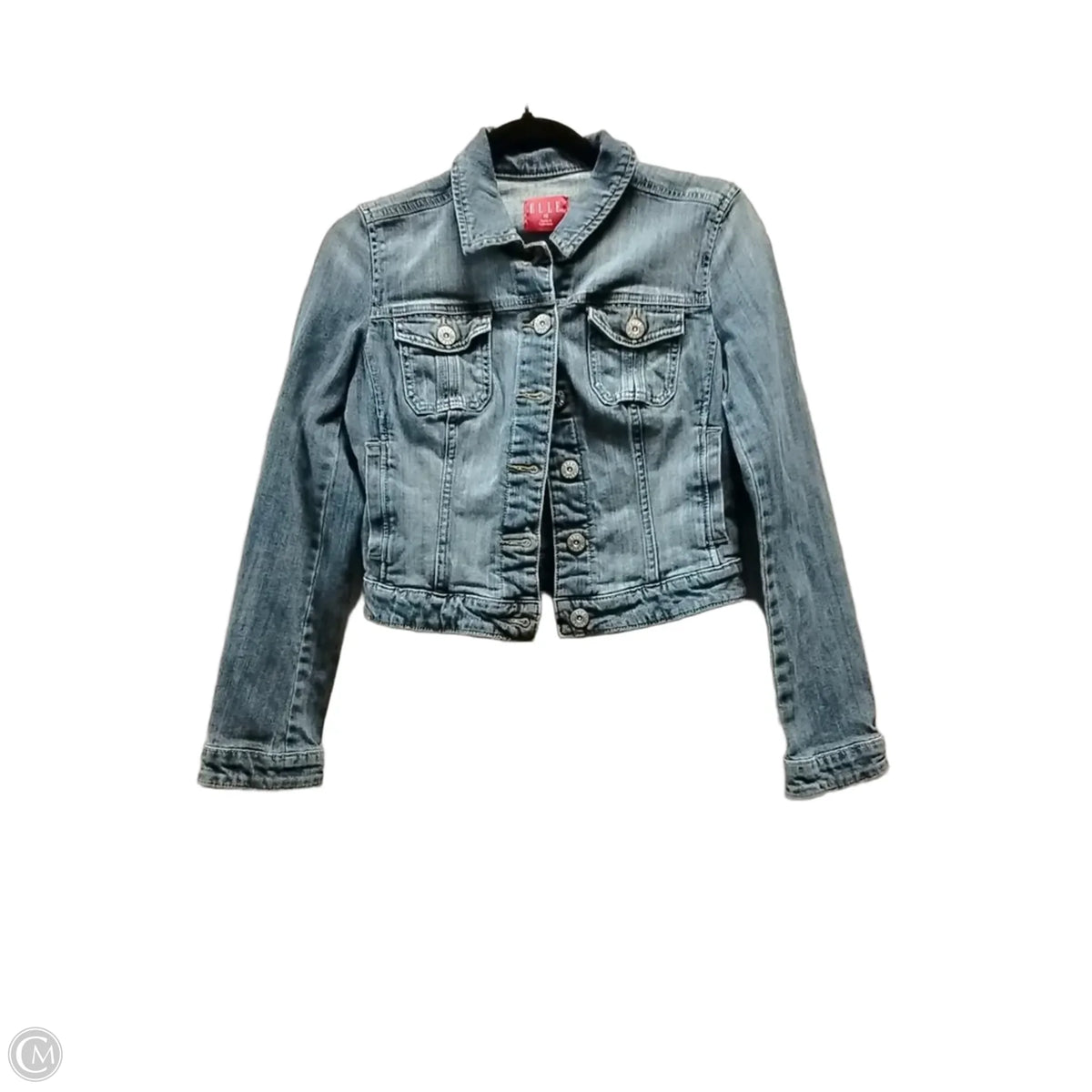 Jacket Denim By Elle In Blue Denim, Size: Xs