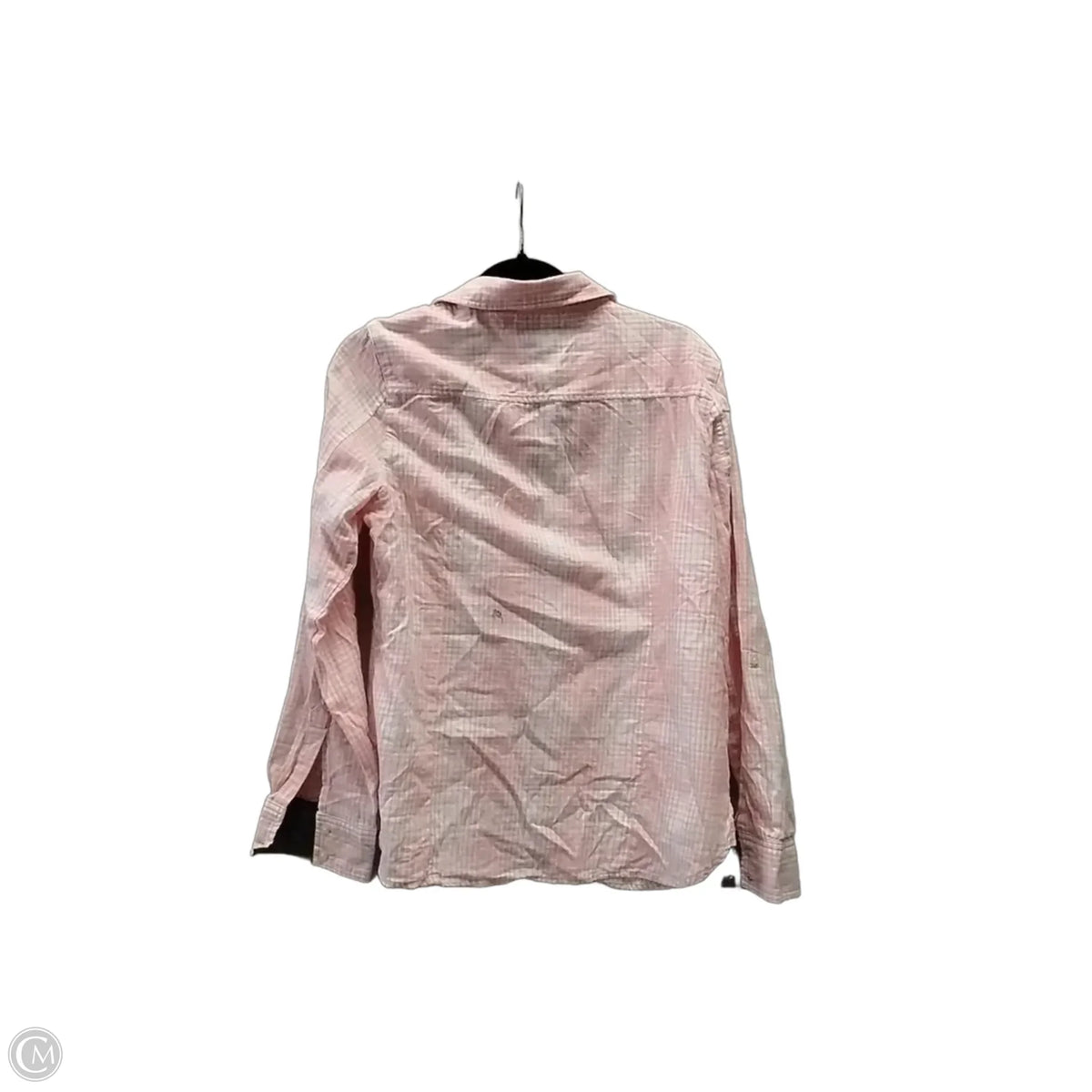 Top Long Sleeve By Tommy Hilfiger In Plaid Pattern, Size: M