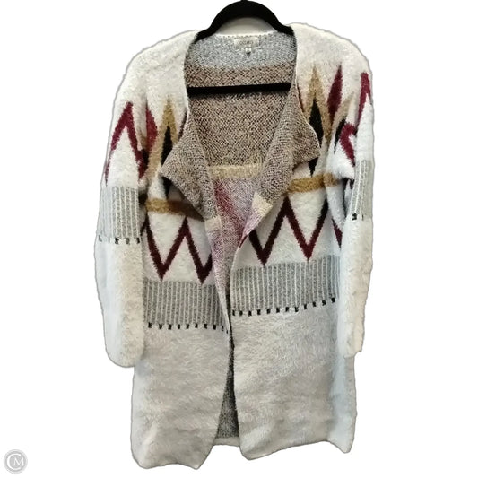 Sweater Cardigan By Clothes Mentor In Multi-colored, Size: M