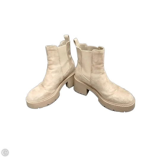 Boots Ankle Heels By Madden Girl In Tan, Size: 6.5