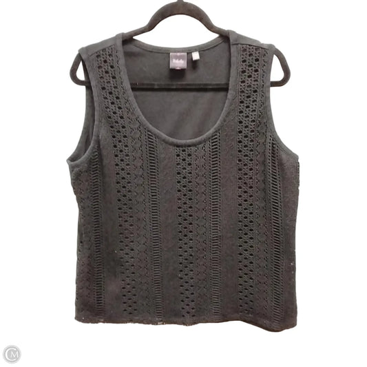 Sweater Short Sleeve By Rafaella In Black, Size: Xxl