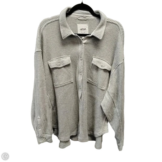 Top Long Sleeve By Aerie In Grey, Size: Xl