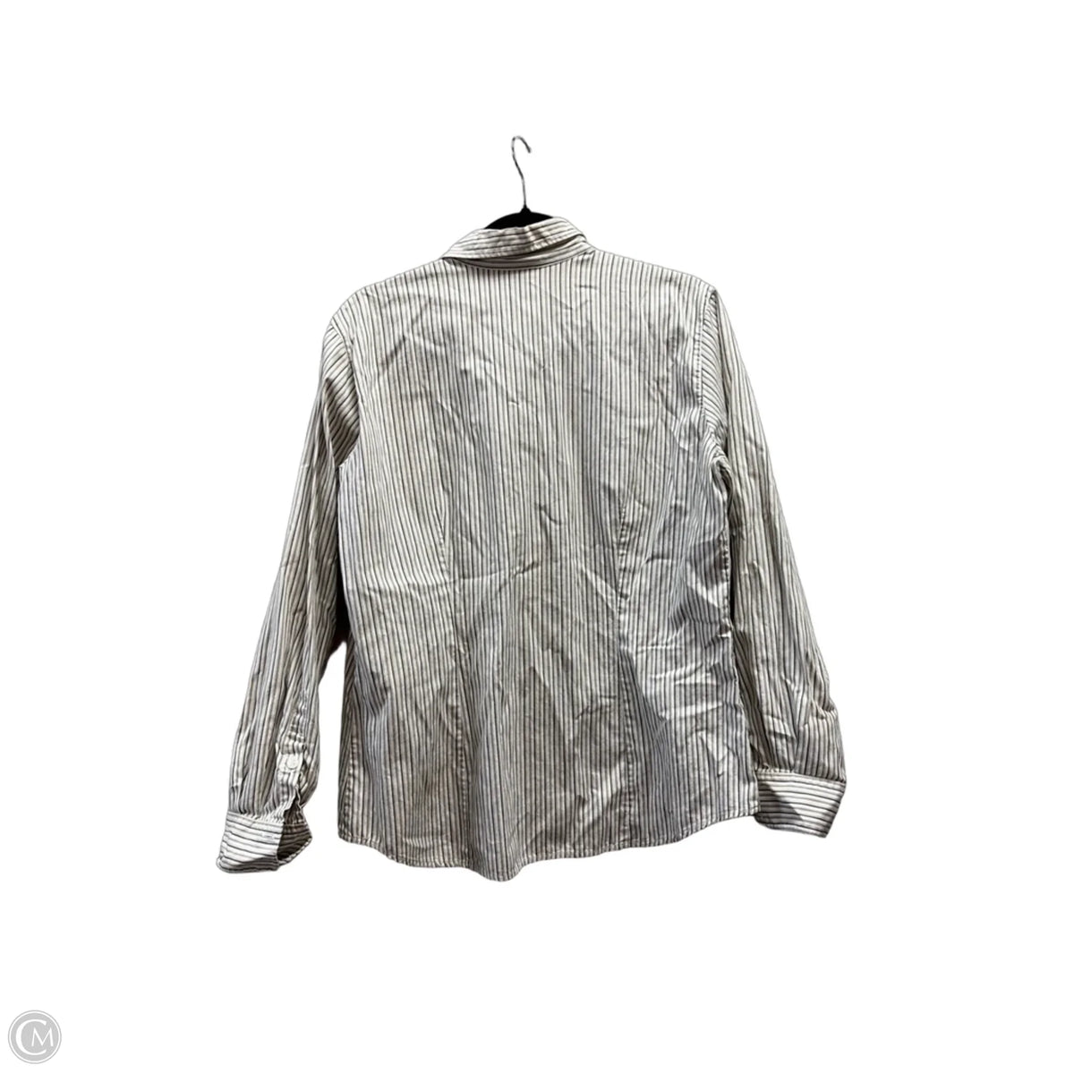 Top Long Sleeve By Liz Claiborne In Striped Pattern, Size: L