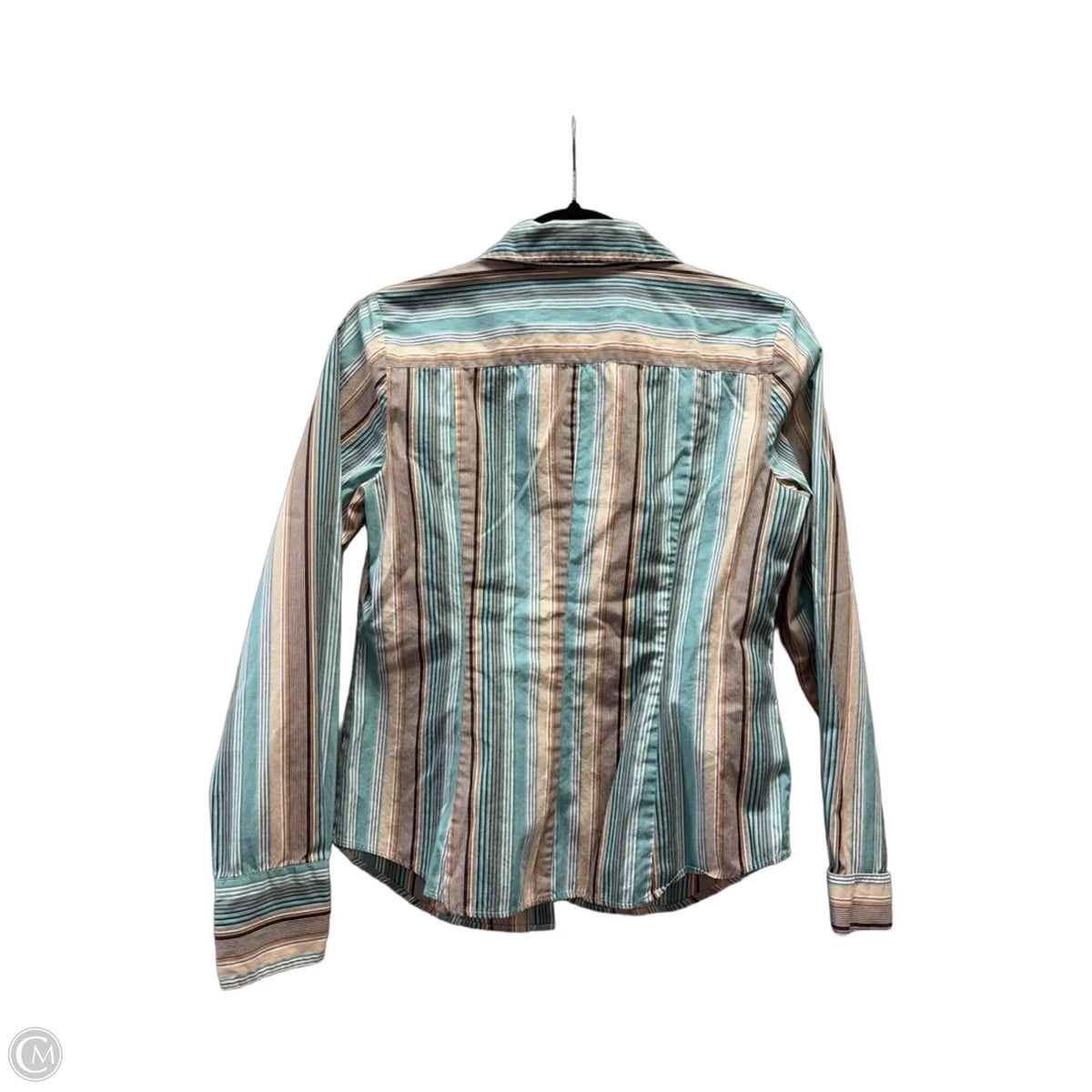 Top Long Sleeve By Loft In Striped Pattern, Size: S