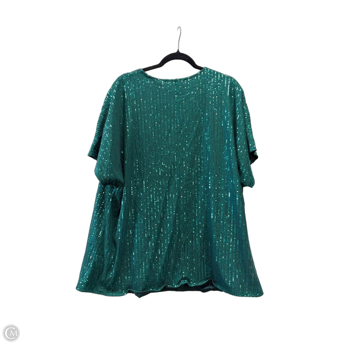 Top Short Sleeve By Cmf In Green, Size: 3x