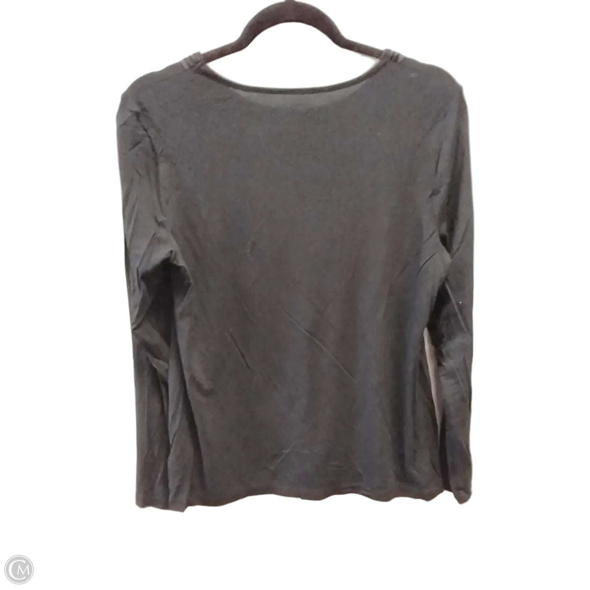 Top Long Sleeve Basic By Chicos In Black, Size: M