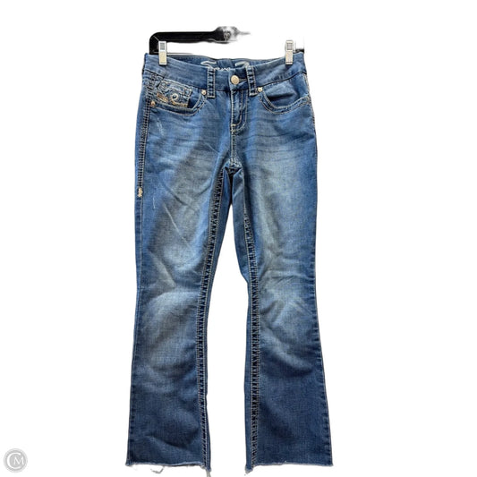 Jeans Boot Cut By Seven 7 In Blue Denim, Size: 4