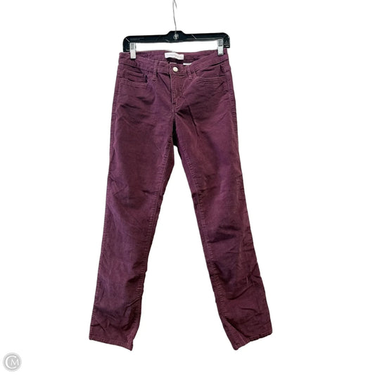 Pants Corduroy By Calvin Klein In Purple, Size: 6
