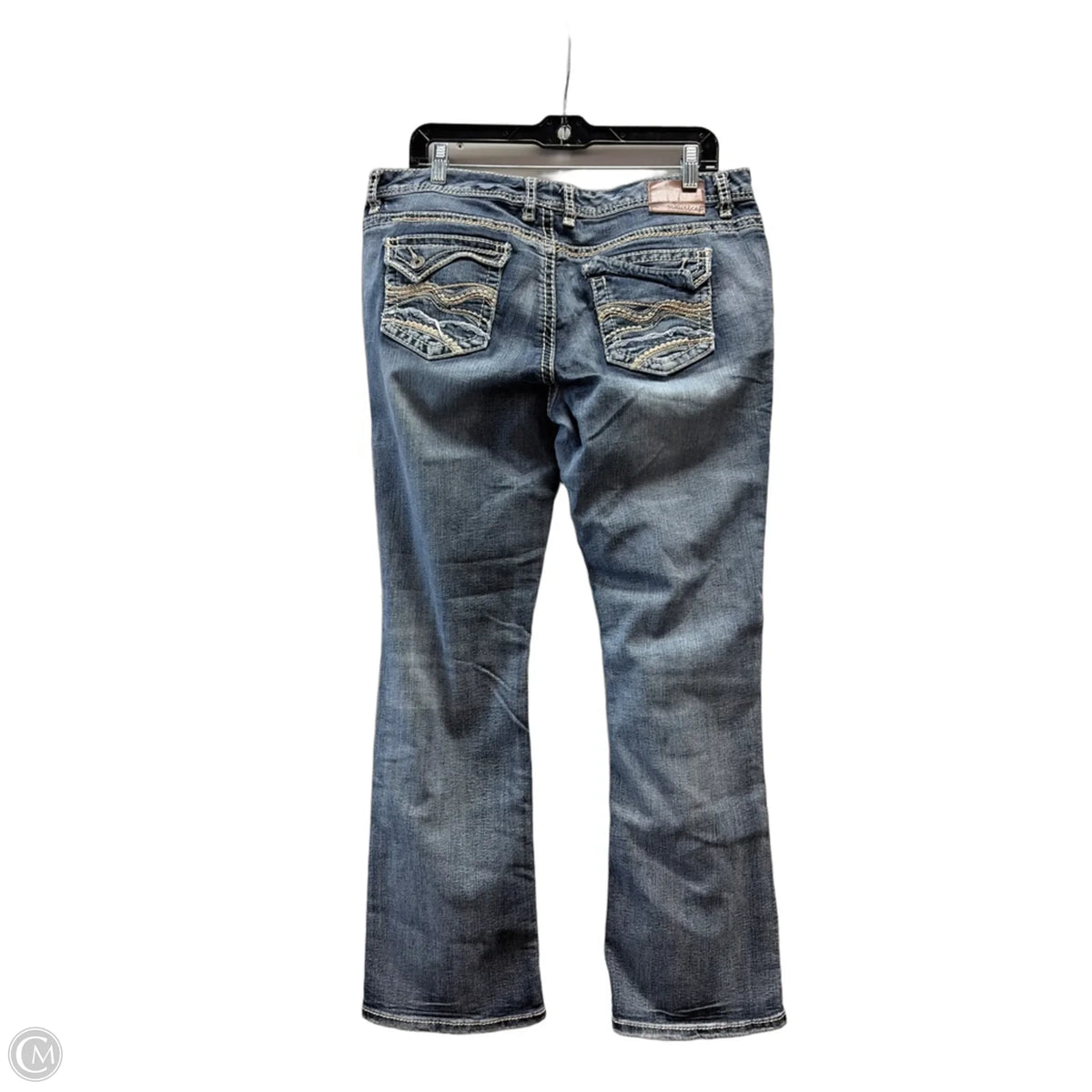 Jeans Boot Cut By Maurices In Blue Denim, Size: 14