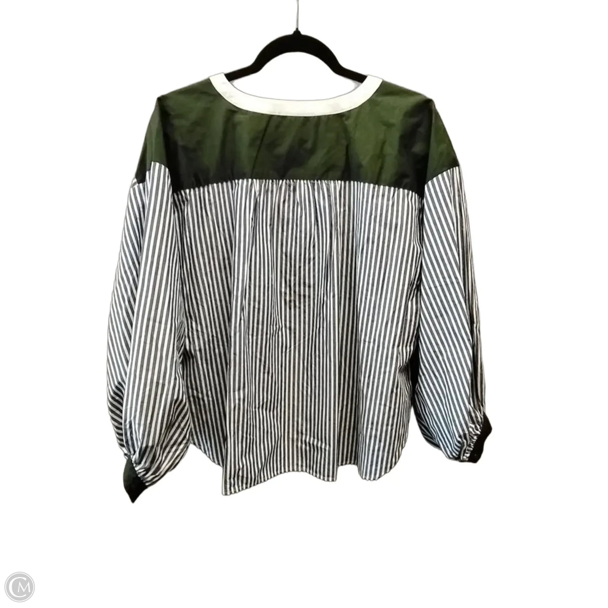 Top Long Sleeve By Loft In Striped Pattern, Size: L