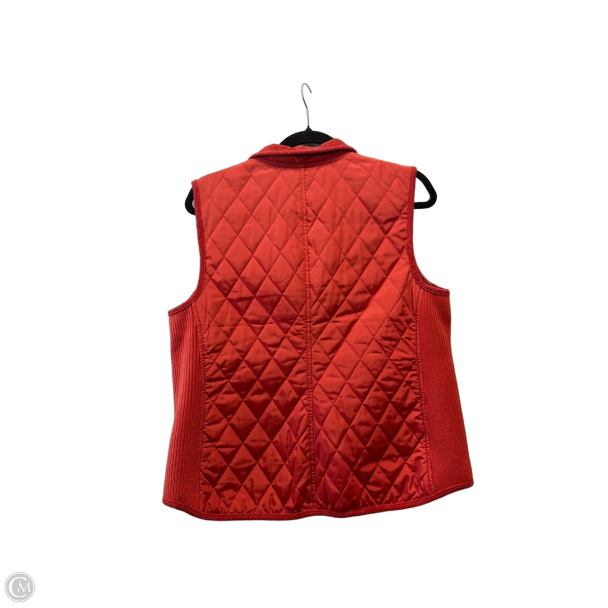 Vest Puffer & Quilted By Talbots In Orange, Size: L
