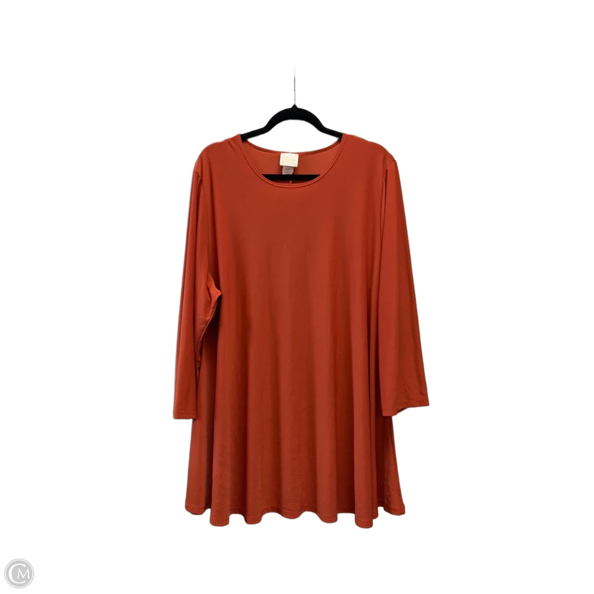 Top Long Sleeve Basic By Clothes Mentor In Copper, Size: 3x
