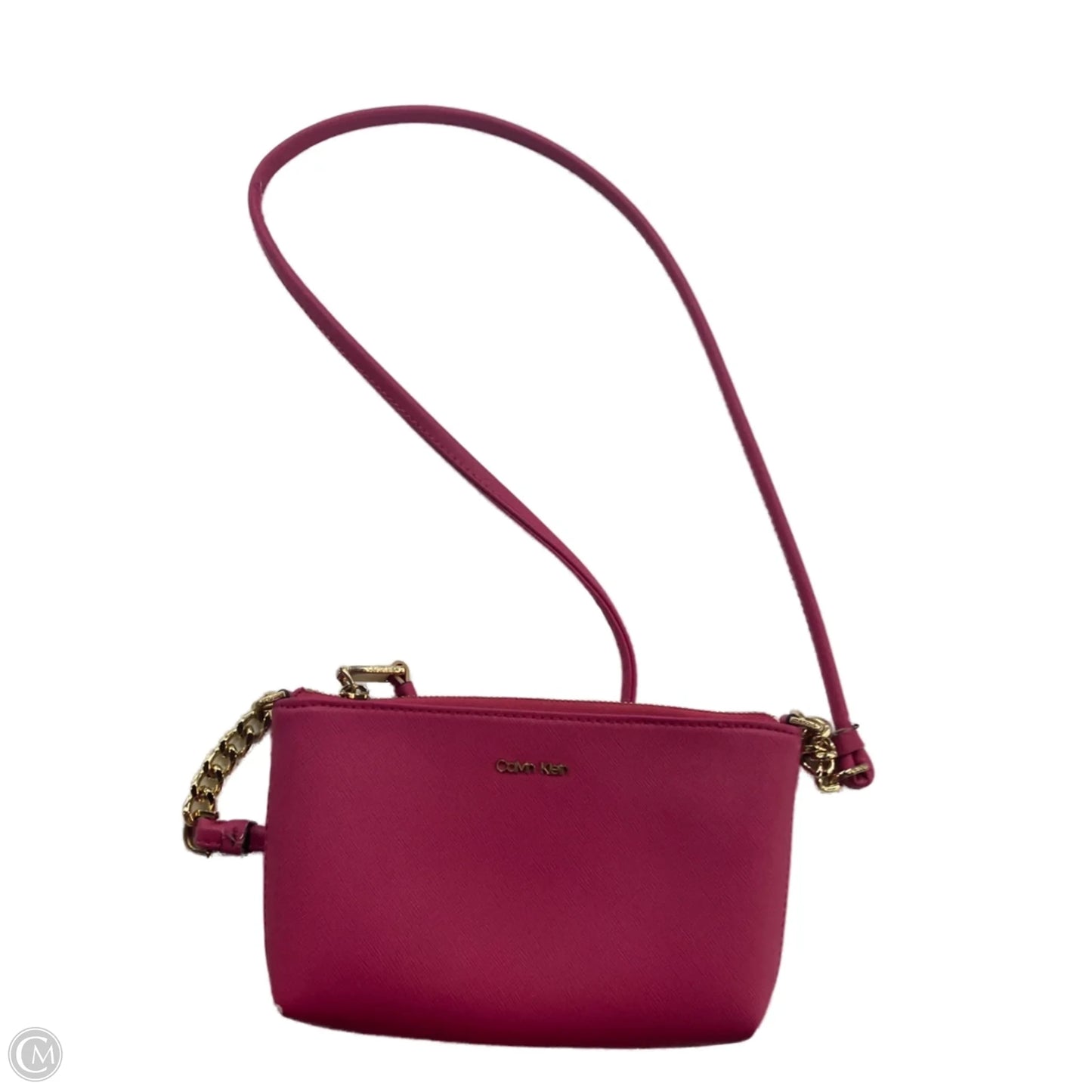 Crossbody Leather By Calvin Klein, Size: Small