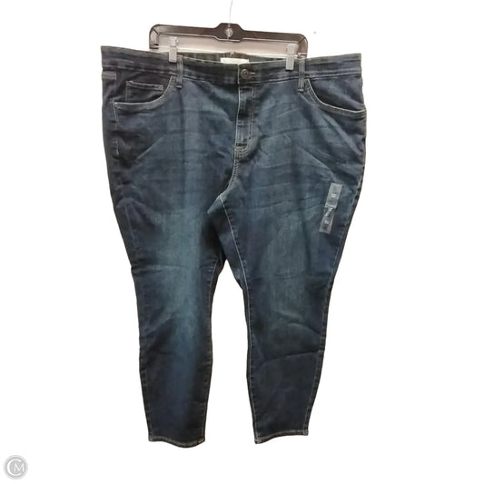 Jeans Skinny By Sonoma In Blue Denim, Size: 24w