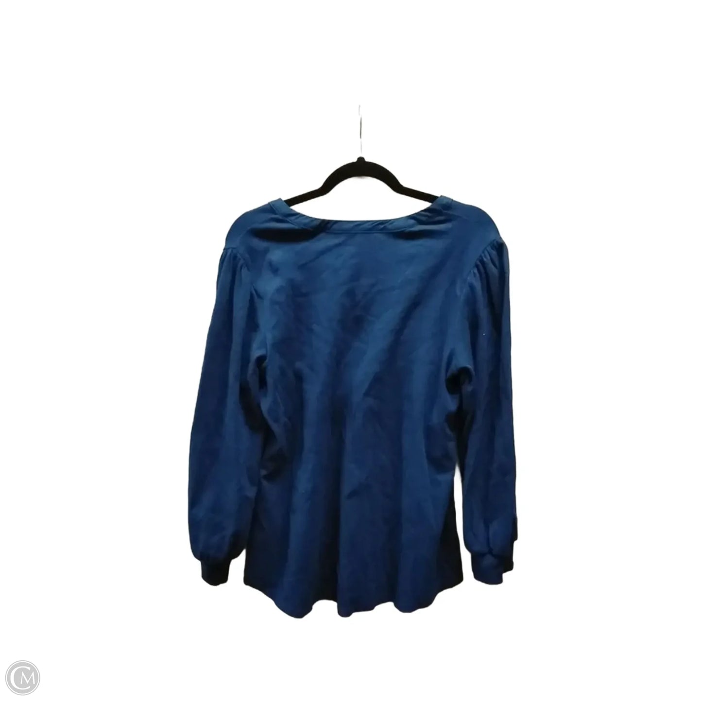 Top Long Sleeve By Cme In Blue, Size: Xl