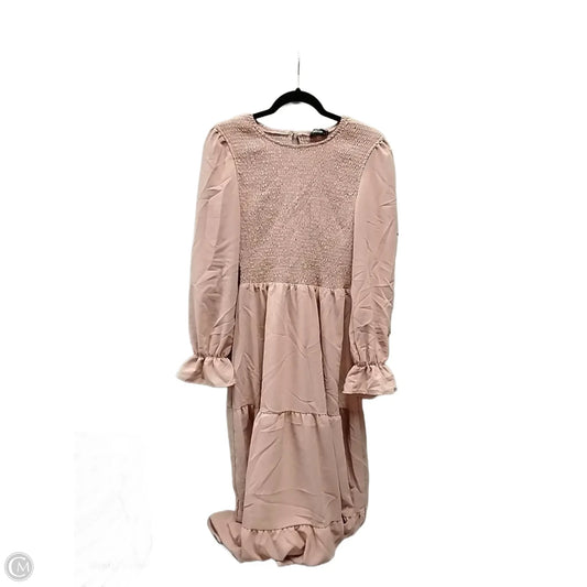 Dress Casual Maxi By Cme In Peach, Size: M
