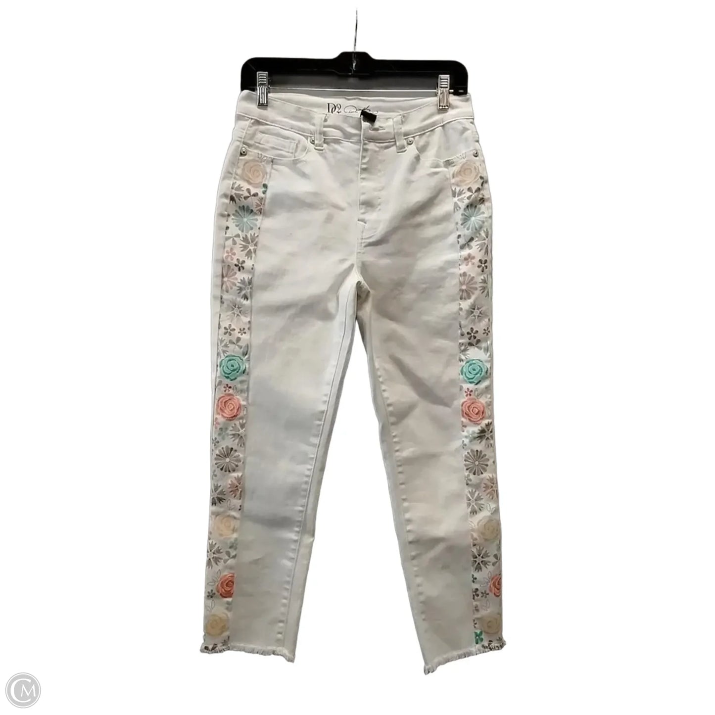Jeans Straight By Dg2 In Floral Print, Size: 6