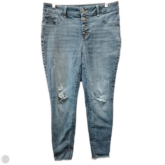 Jeans Straight By Maurices In Blue, Size: L
