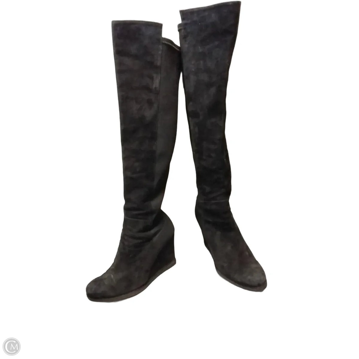 Boots Designer By Stuart Weitzman In Black, Size: 8.5