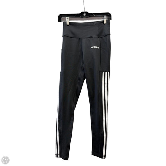 Athletic Pants By Adidas In Black & White, Size: S