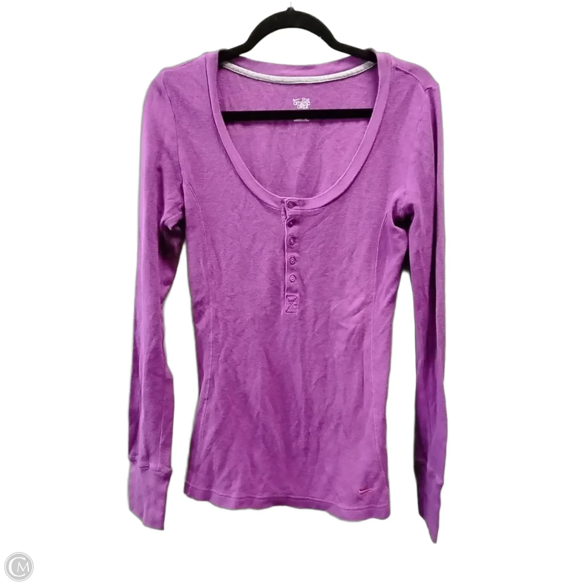 Top Long Sleeve Basic By Nike Apparel In Purple, Size: M