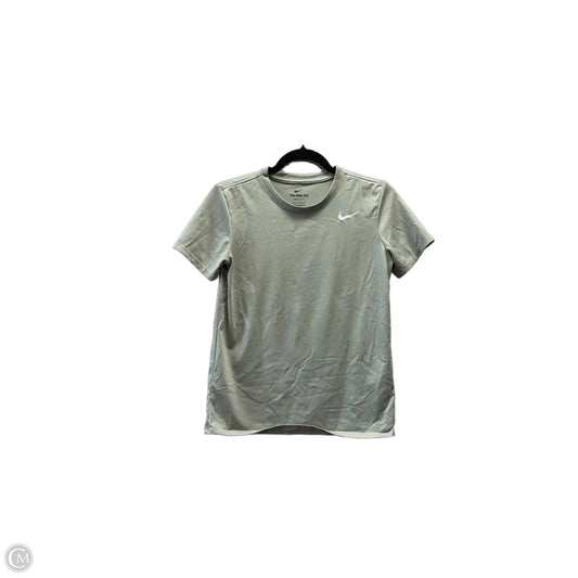 Athletic Top Short Sleeve By Nike In Green, Size: Xs