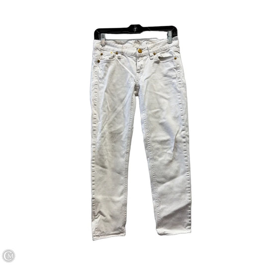 Jeans Straight By J. Crew In White, Size: 0