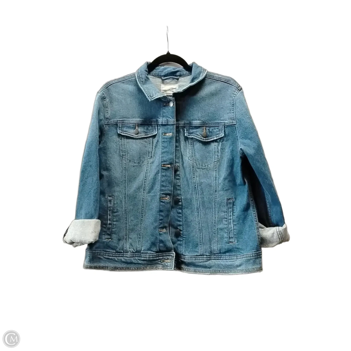 Jacket Denim By Universal Thread In Blue Denim, Size: L