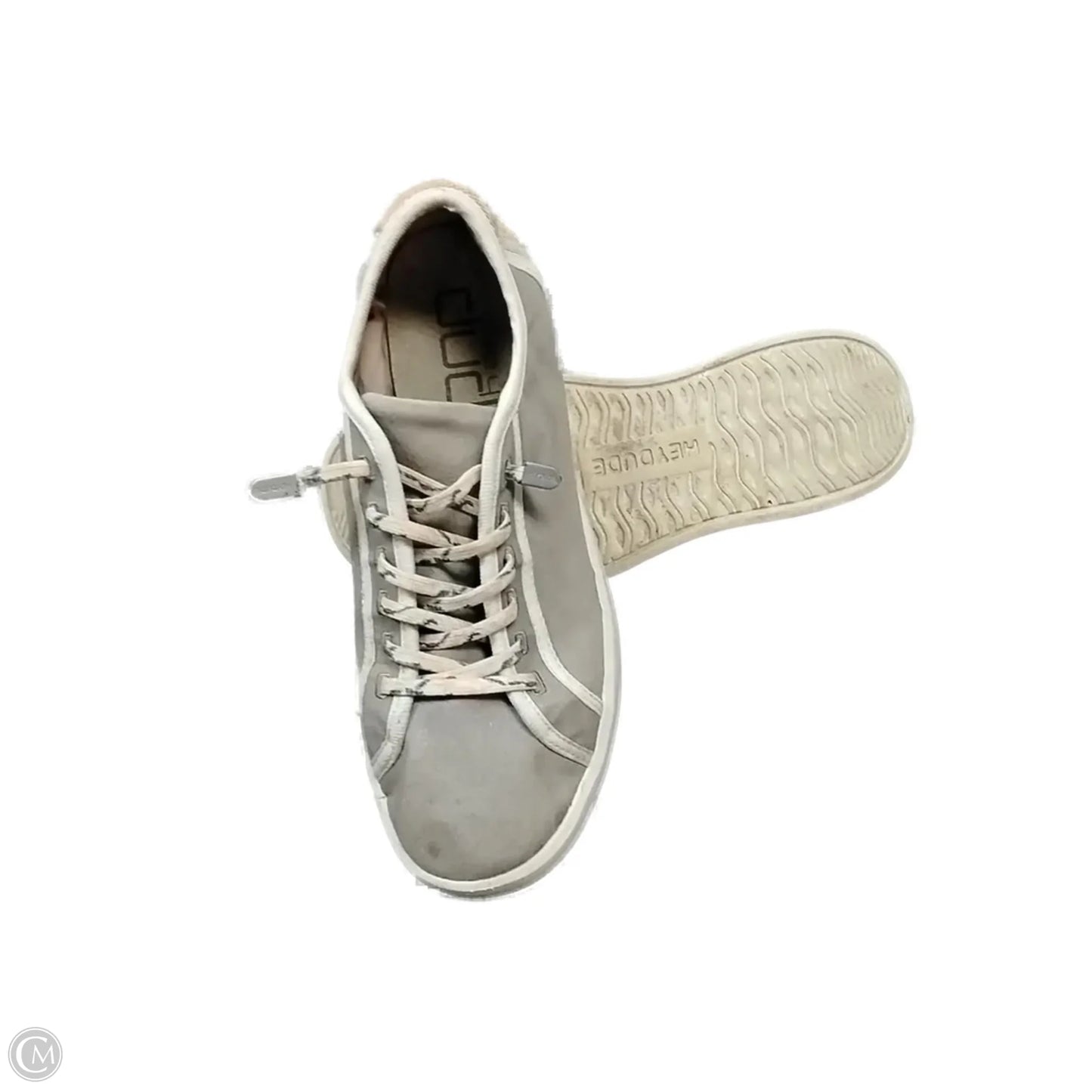 Shoes Athletic By Hey Dude In Grey, Size: 8