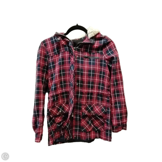 Jacket Other By Blu Pepper In Plaid Pattern, Size: S