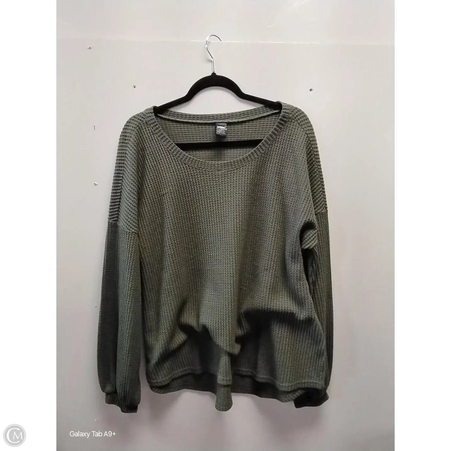 Top Long Sleeve Basic By Lildy In Green, Size: Xl