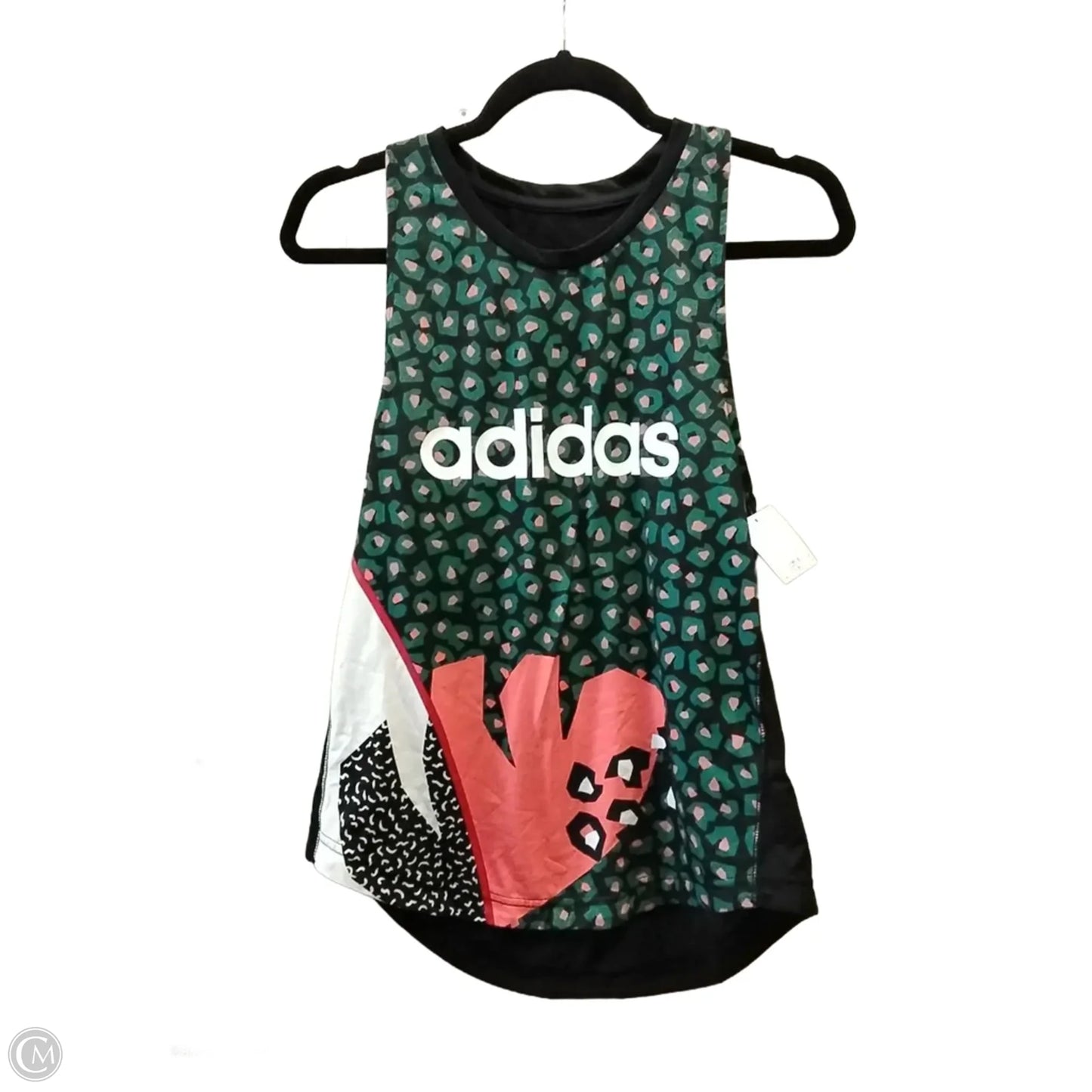 Tank Top By Adidas In Geometric Pattern, Size: Xs