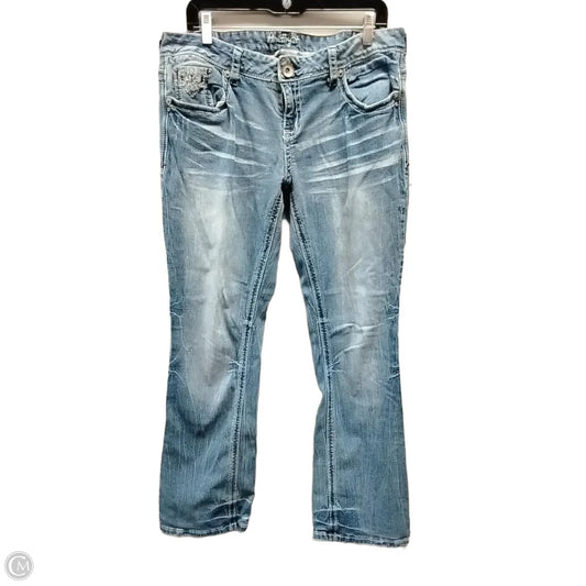 Jeans Boot Cut By Amethyst In Blue Denim, Size: 16