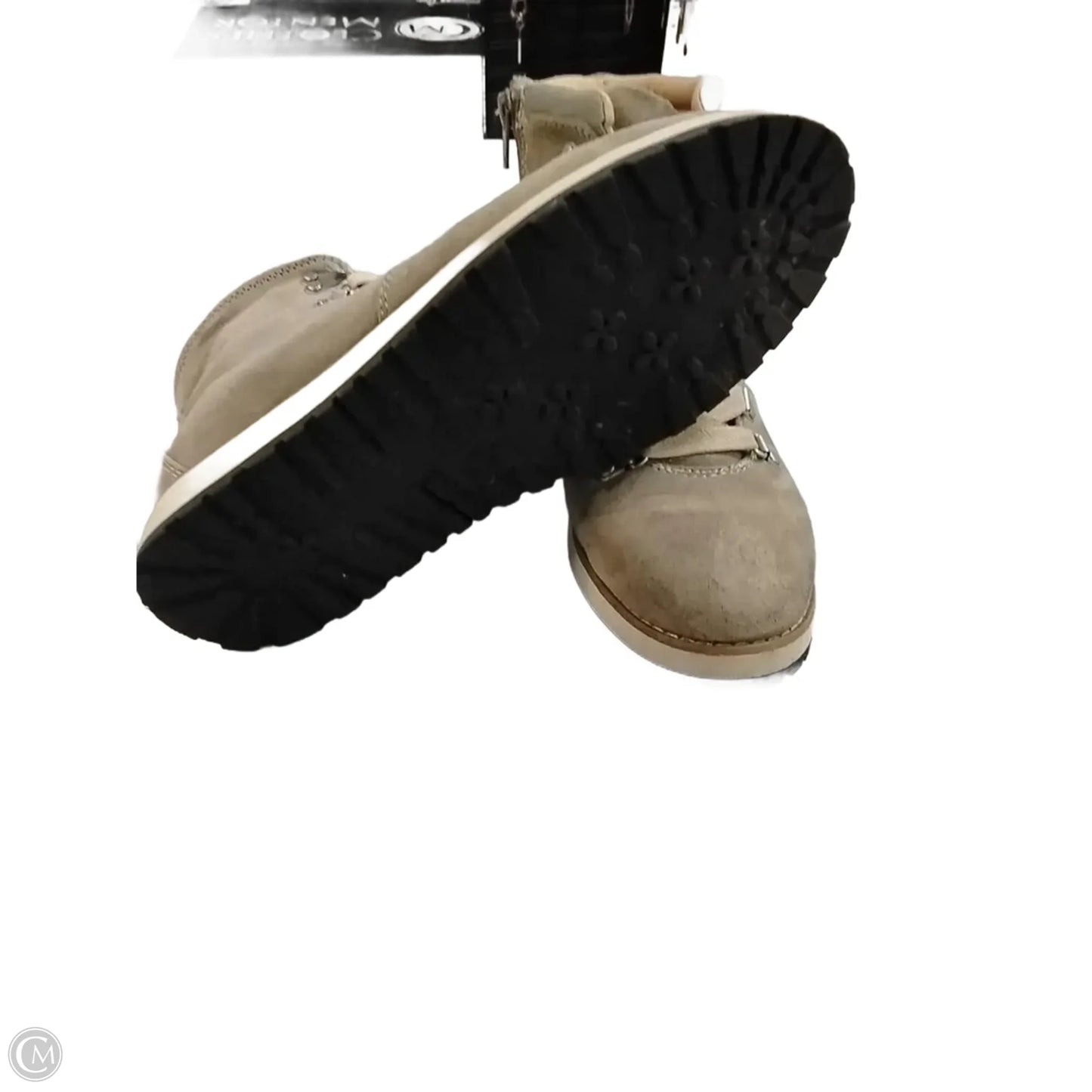 Boots Ankle Flats By Clothes Mentor In Beige, Size: 8