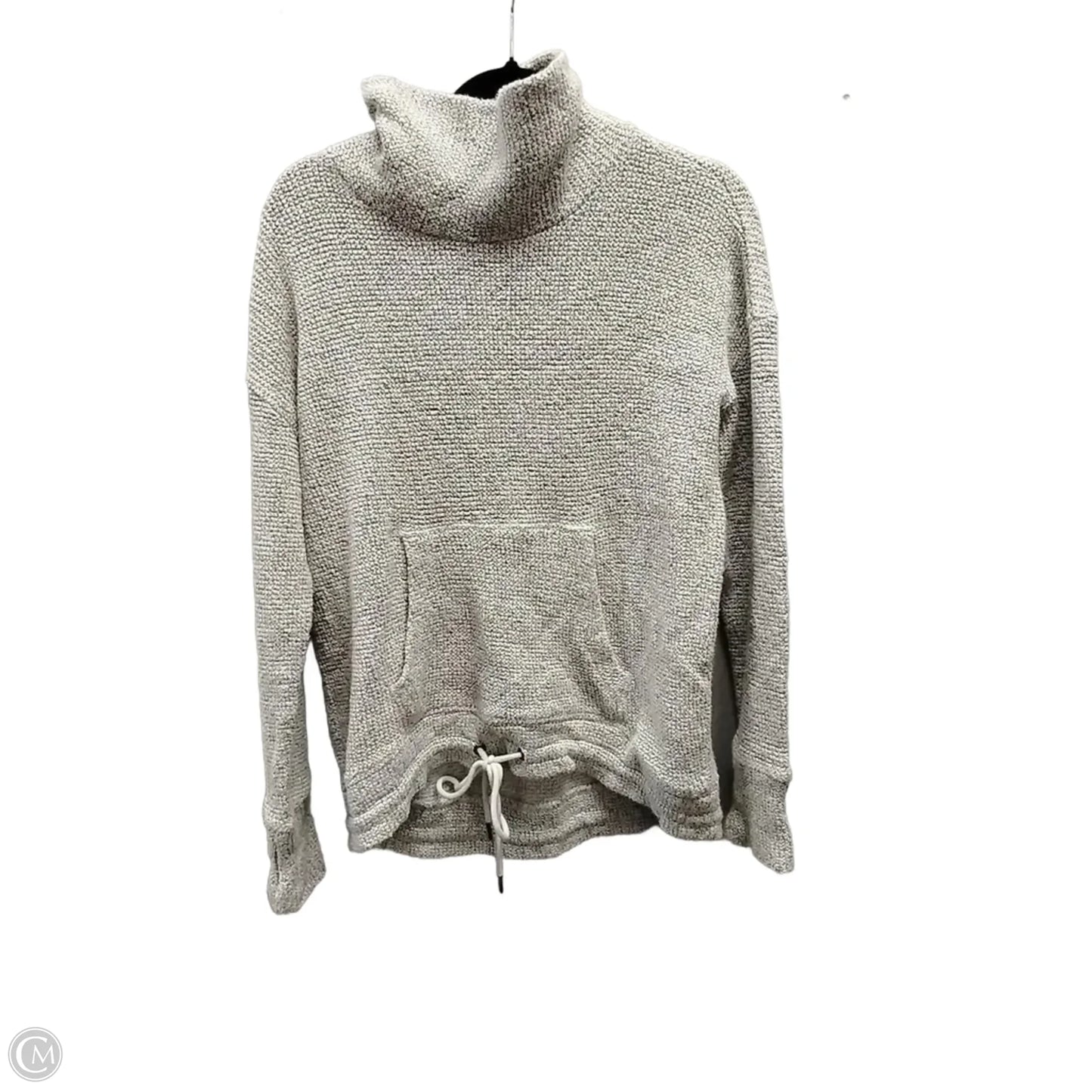 Sweatshirt Collar By Clothes Mentor In Grey, Size: L