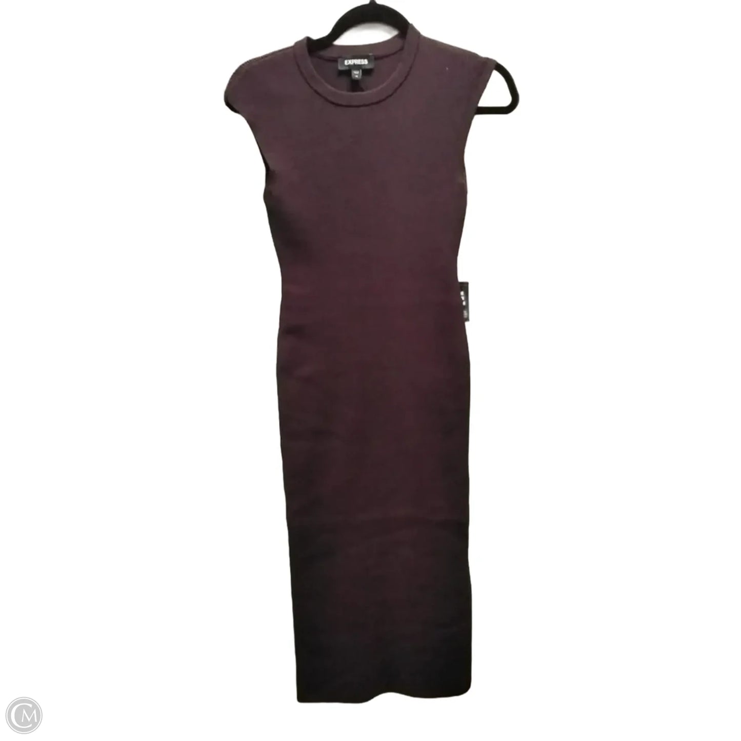 Dress Casual Midi By Express In Purple, Size: S