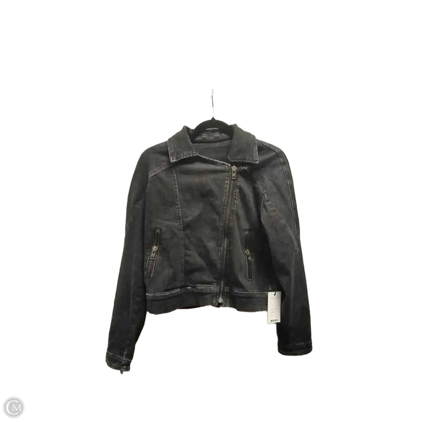 Jacket Denim By Judy Blue In Black Denim, Size: M