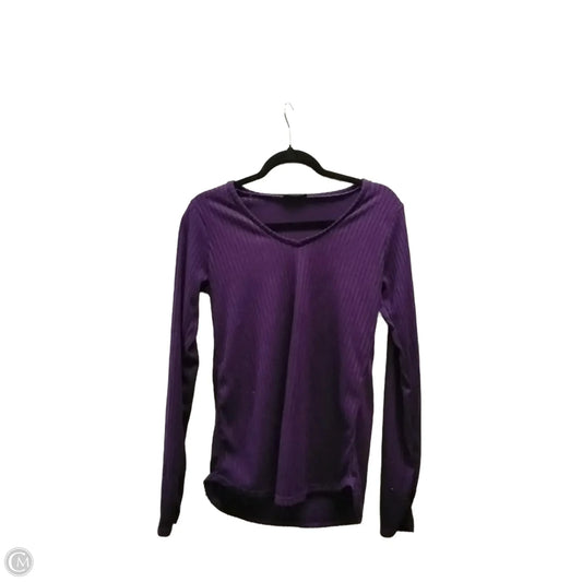 Top Long Sleeve Basic By Clothes Mentor In Purple, Size: S