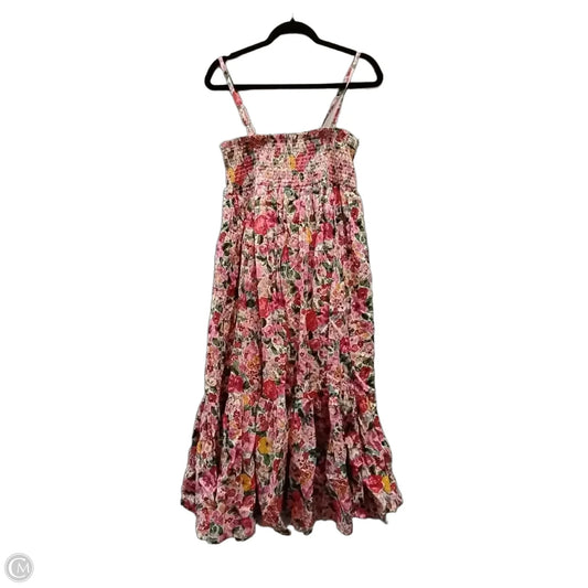 Dress Casual Midi By Natural Life In Floral Print, Size: M