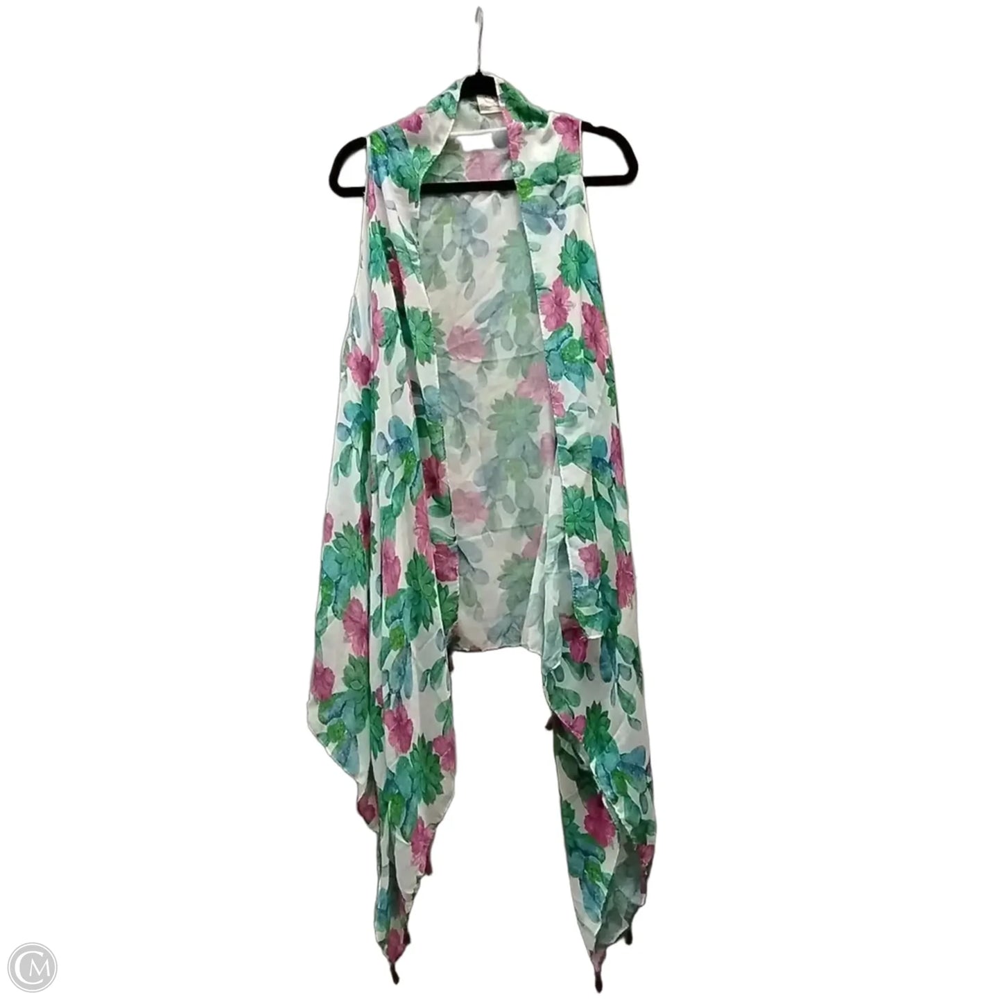 Kimono By Clothes Mentor In Floral Print, Size: Onesize